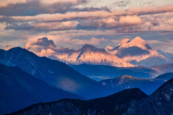 Sunset in the Dolomites