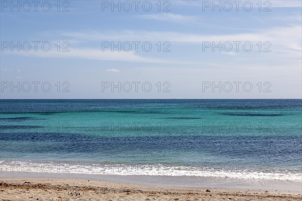 Turquoise-blue water