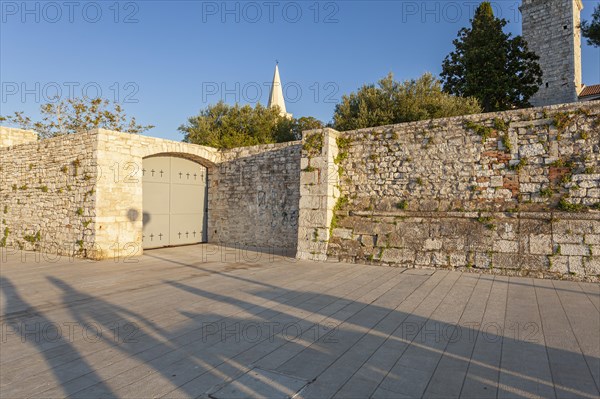 Parts of the old city wall of Porec
