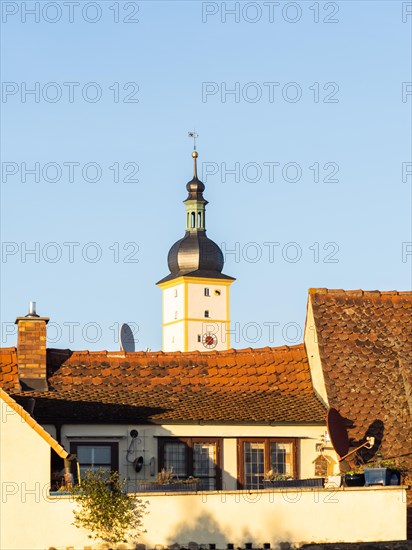 steeple of the church Johannes der Taeufer