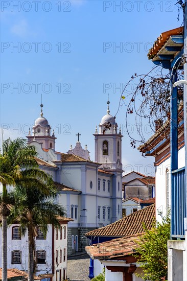 View of the historic center of the city of Diamantina in the state of Minas Gerais