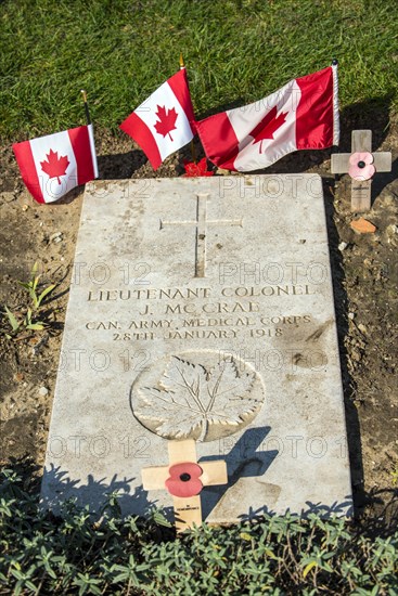 Grave of Lieutenant Colonel John McCrae