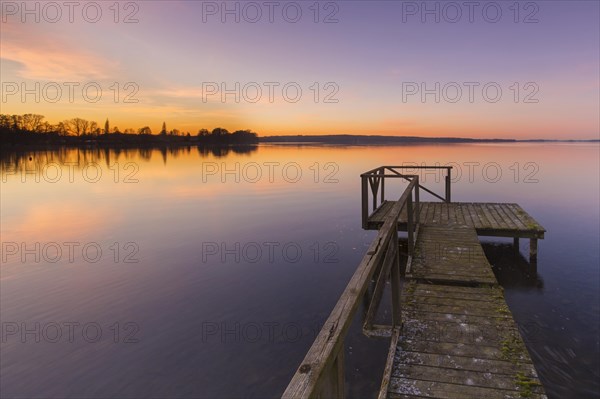 Wooden jetty at Grosser Ploener See