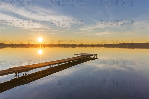 Wooden jetty at Grosser Ploener See