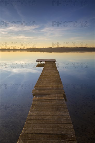 Wooden jetty at Grosser Ploener See