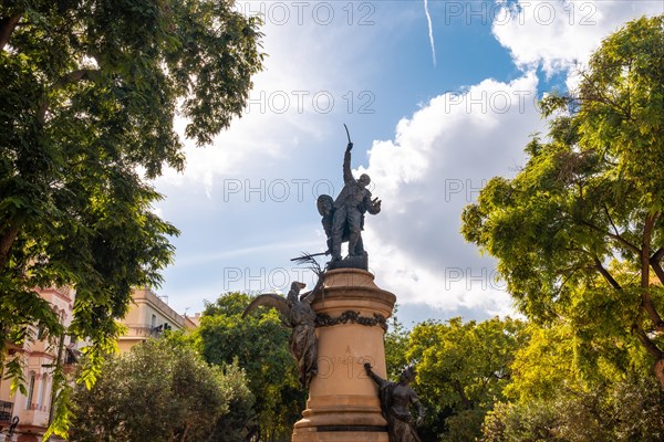 Statue called Vara de rey in Ibiza town