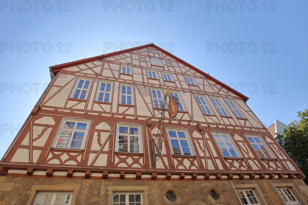 House facade with nose shield of the historic hospital built in 1360