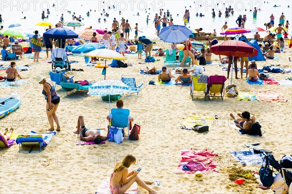 Full beach in August