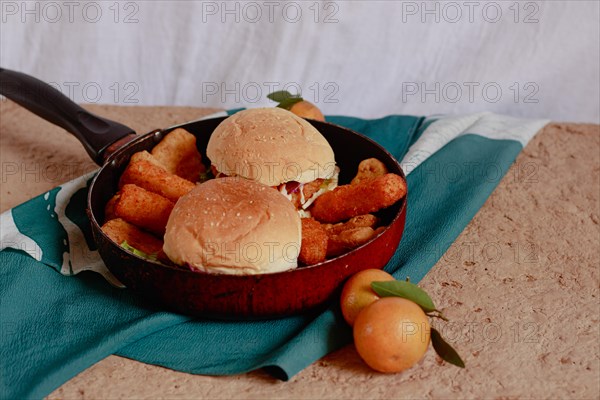 Homemade chicken burger