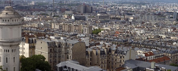 View of a district of Paris from the Sacré Coeur