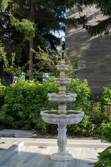 Turkish Ottoman style antique fountain in view