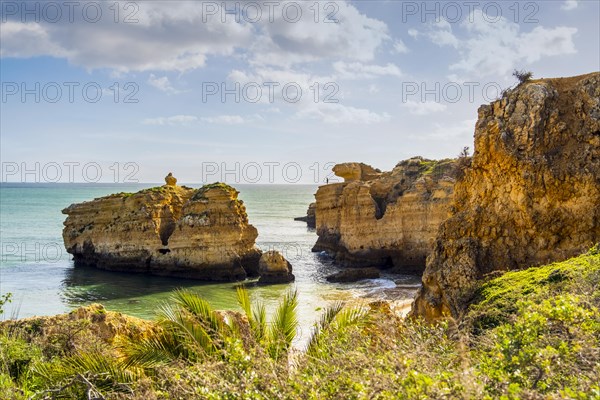 Beautiful sandy beach called Sao Rafael in Albufeira