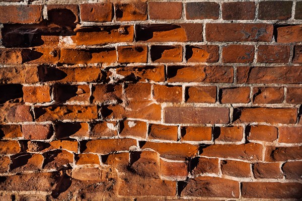 Vintage red brick wheatered texture