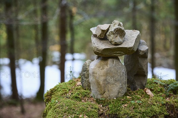 Steinmandl in the forest