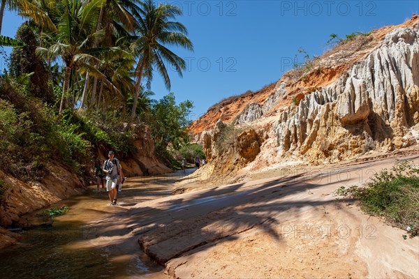 Gorge with sand formations