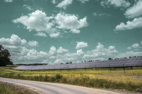 Municipal solar plant near Ibind in the Hassberge district