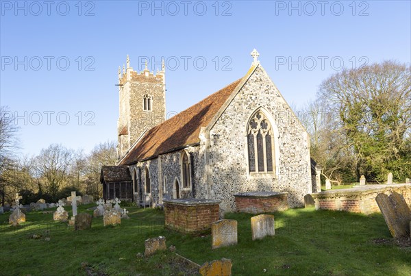 Village parish church Wherstead, Suffolk, England, UK
