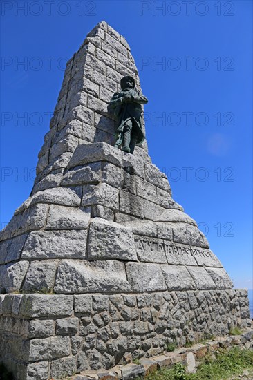 Monument on the summit of the Grand Ballon, at 1, 424 metres the highest peak in the Vosges (Alsace, France)