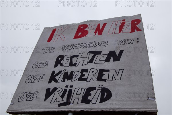 Brussels, 23 January: European demonstration for democracy, organised by the Europeans United initiative. The reason for the large demonstration is the encroachment on fundamental rights in Belgium, Germany, France and other states within the EU, Europe