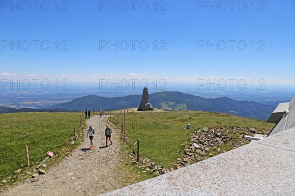 Monument on the summit of the Grand Ballon, at 1, 424 metres the highest peak in the Vosges (Alsace, France)