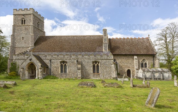 Village parish church of Saint George, Shimpling, Suffolk, England, UK