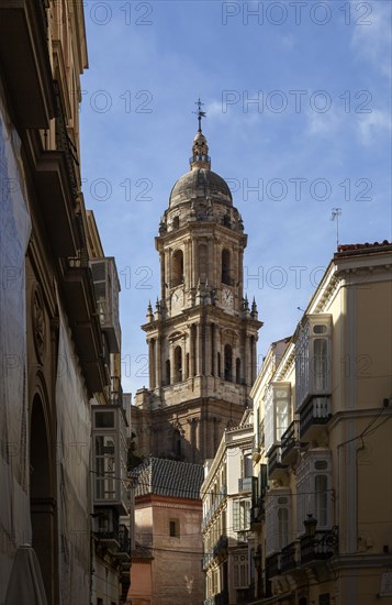 Historic cathedral church Malaga, Catedral de la Encarnacion de Malaga, Andalusia, Spain, Europe