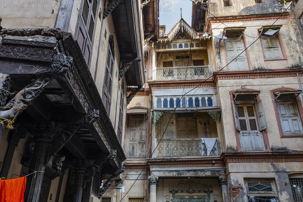 Old town of the Unesco site, Ahmedabad, Gujarat, India, Asia