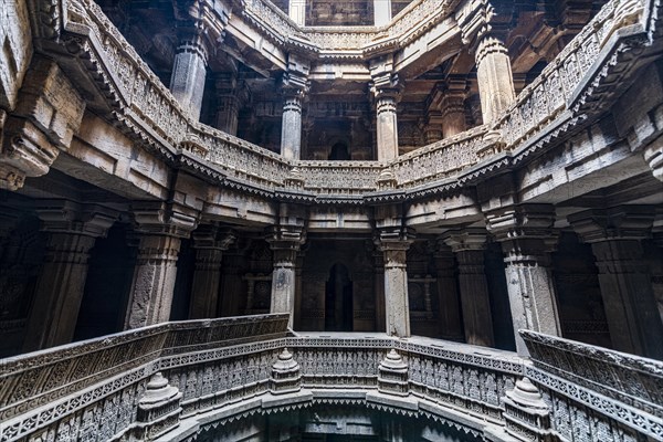 Dai Halima Vav Stepwell, Unesco site, Ahmedabad, Gujarat, India, Asia