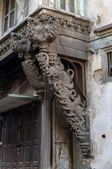 Old town of the Unesco site, Ahmedabad, Gujarat, India, Asia