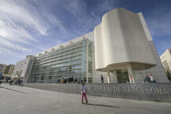 Museum of Contemporary Art MACBA, Museu d'Art Contemporani, Barcelona, Catalonia, Spain, Europe