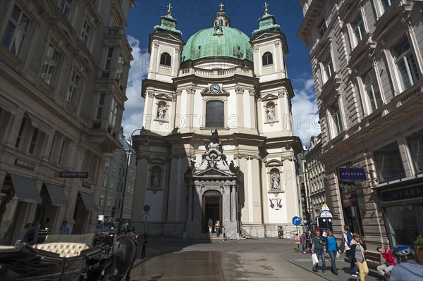 Rectorate Church of St Peter, 1733 voillendet, Vienna, Austria, Europe