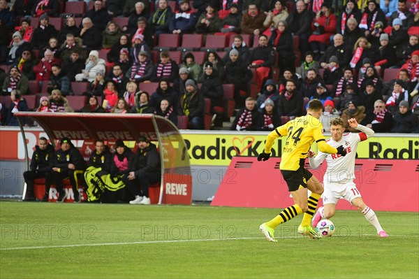 1st Bundesliga, 1.FC Koeln, BVB Borussia Dortmund on 20.01.2024 at the RheinEnergieStadion in Cologne Germany .Photo: Alexander Franz (DFL/DFB REGULATIONS PROHIBIT ANY USE OF PHOTOGRAPHS AS IMAGE SEQUENCES AND/OR QUASI-VIDEO)