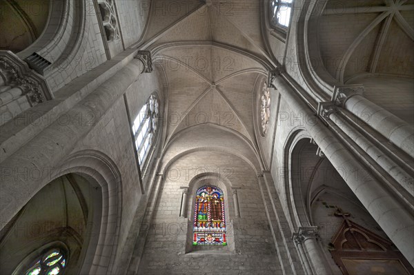 Vaults of Notre Dame de l'Assomption Cathedral, Lucon, Vendee, France, Europe