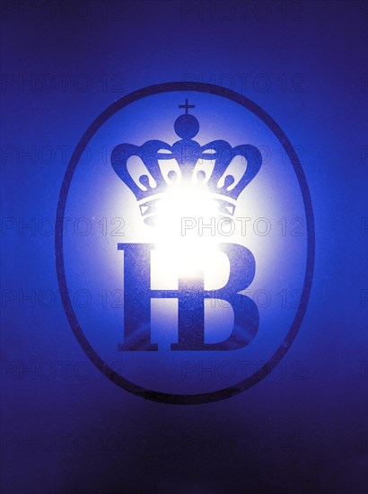 Logo of the Hofbraeuhaus, Munich, Bavaria, Germany, Europe