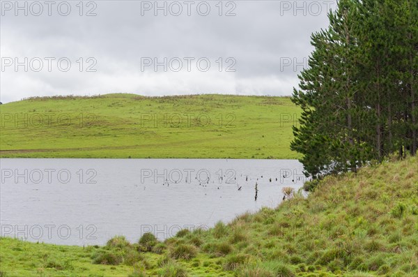 Landscape of the gaucho mountain range, Cambara do sul, Rio Grande do sul, Brazil, South America