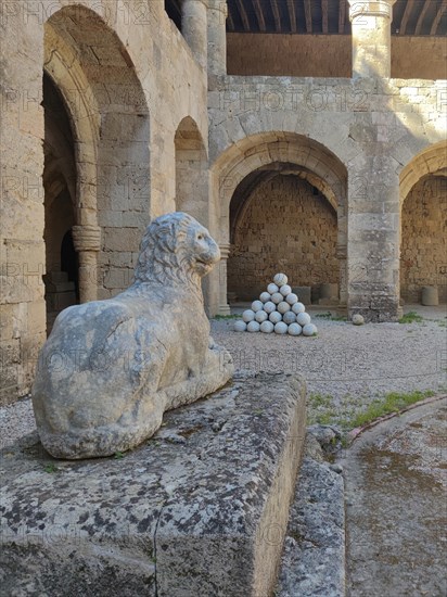 Archaeological Museum, former hospital of the Order of St John, 15th century, Old Town, Rhodes Town, Greece, Europe