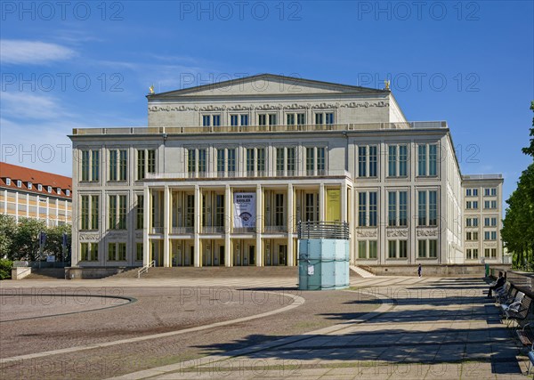 Leipzig Opera at Augustusplatz, Leipzig, Saxony, Germany, Europe