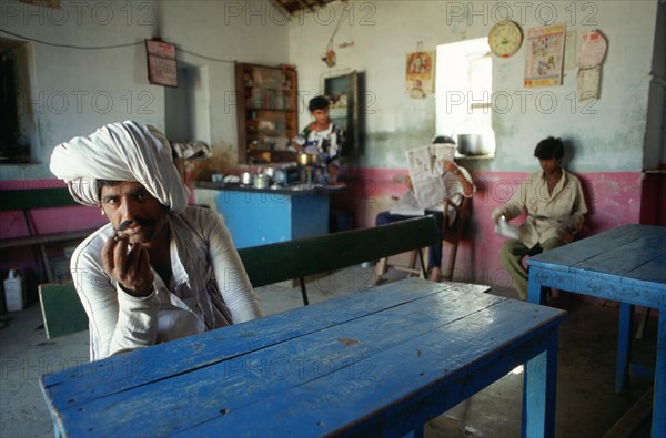 Rabari caste, portrait, man, eatery, Gujarat, India, Asia