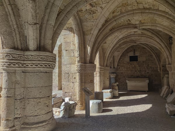 Archaeological Museum, former hospital of the Order of St John, 15th century, Old Town, Rhodes Town, Greece, Europe