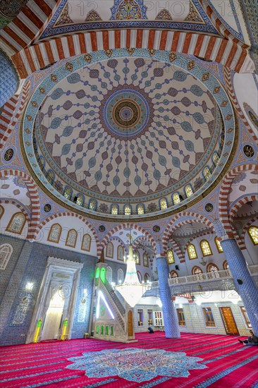 Avlusunda mosque, Prayer room cupola ceiling, Sanliurfa, Turkey, Asia