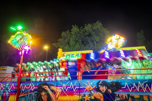 Spring Festival of the Dresden Showmen on the fairgrounds at the Marienbruecke, Dresden, Saxony, Germany, Europe