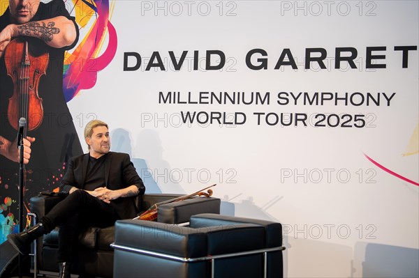 David Garrett, Press conference for the new tour Millennium Symphony World Tour 2025 at Flora, Cologne 13 May 2024