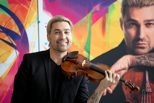 David Garrett, Photocall for the new tour Millennium Symphony World Tour 2025 at the Flora, Cologne 13 May 2024