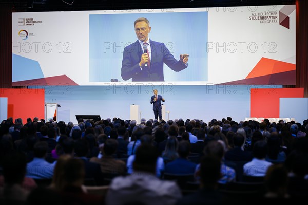 Christian Lindner (FDP), Federal Minister of Finance, speaks at the German Tax Consultants' Congress. Berlin, 13.05.2024. Photographed on behalf of the Federal Ministry of Finance