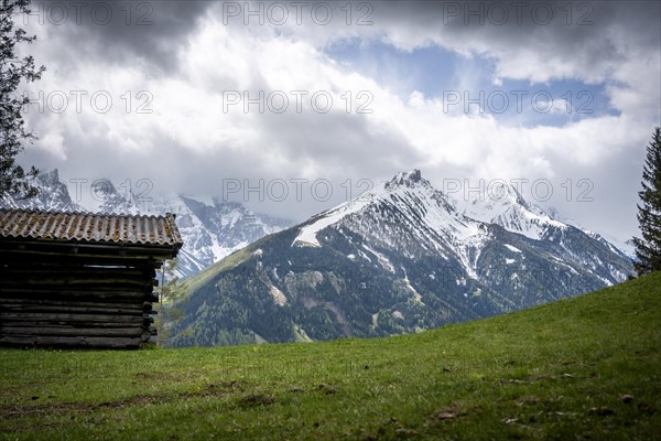 Stadel Almwiese Stubaital, Austria, Europe