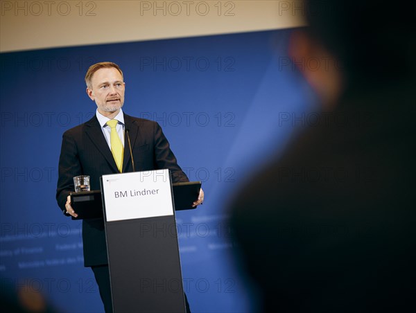 Christian Lindner (FDP), Federal Minister of Finance, photographed during a press conference on tax estimation in Berlin, 16.05.2024. Photographed on behalf of the Federal Ministry of Finance (BMF)