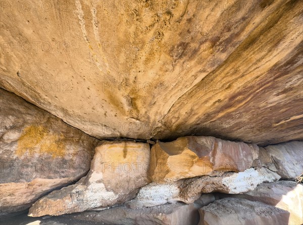 Prehistoric depiction on a rock, San rock paintings, Sevilla Art Rock Trail, Cederberg Mountains, near Clanwilliam, Western Cape, South Africa, Africa