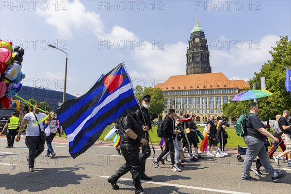 Christopher Street Day in Dresden, Dresden, Saxony, Germany, Europe