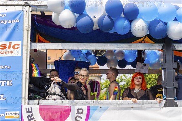 Christopher Street Day in Dresden, Dresden, Saxony, Germany, Europe