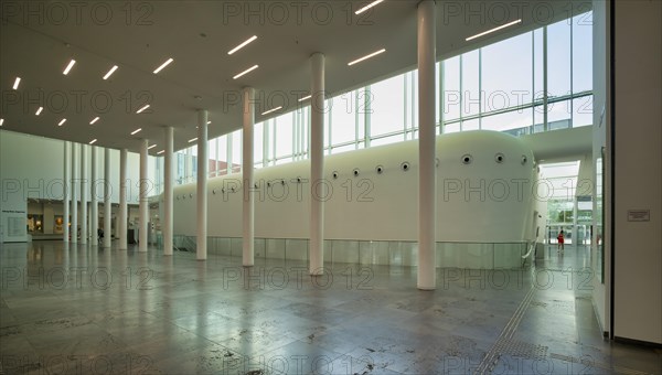 Interior view Paulinum, Aula, University Alma Mater Lipsiensis, Leipzig, Saxony, Germany, Europe